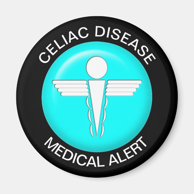 Celiac Disease Medical Alert Magnet (Framsidan)
