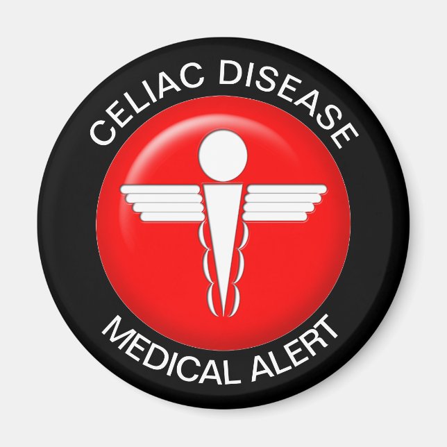 Celiac Disease Medical Alert Magnet (Framsidan)