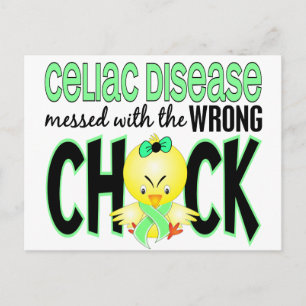 Celiacesjukdom med fel Chick Vykort