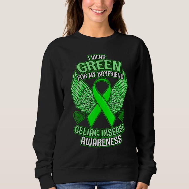Celiaki medvetenhet Pojkvän Support Band T Shirt (Framsida)