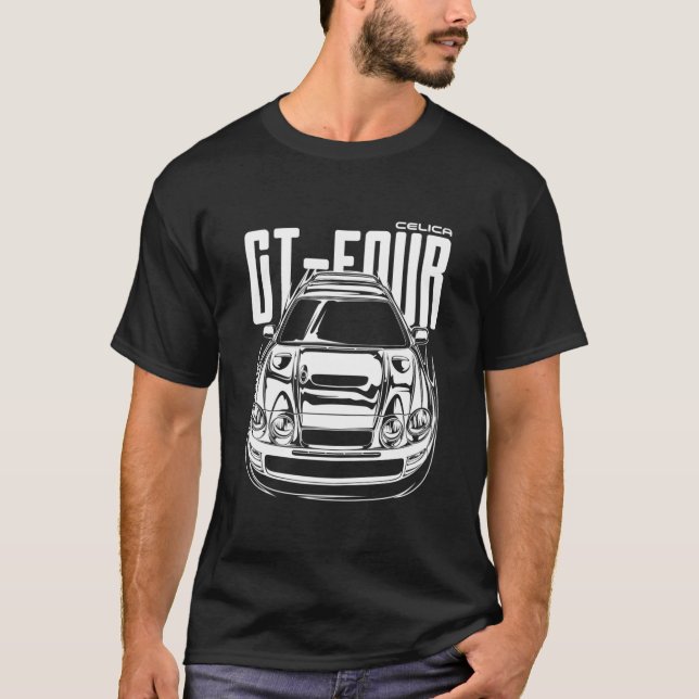 Celica GT-Four (White Print) T Shirt (Framsida)