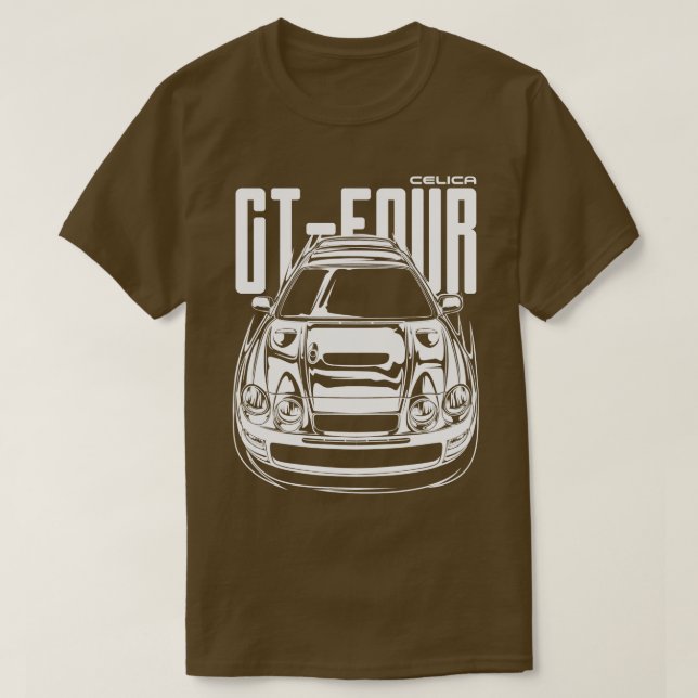 Celica GTFour (vit utskrift) T Shirt (Design framsida)