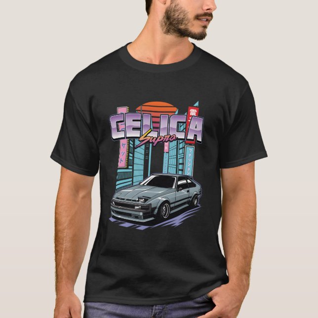 Celica Supra Mk2 Xx Morsa60 A60-grafik T Shirt (Framsida)