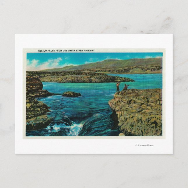 Celilo Falls på Columbia River Vykort (Framsida)
