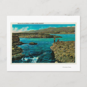 Celilo Falls på Columbia River Vykort