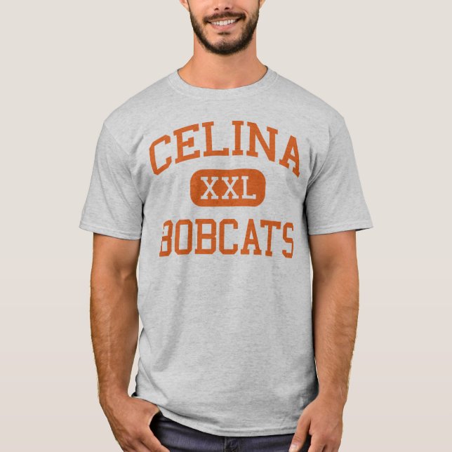 Celina - Bobcats - högstadium - Celina Texas T Shirt (Framsida)