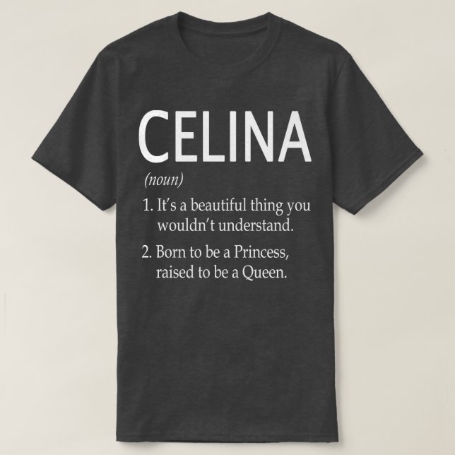 Celina Namn Gift 148 T Shirt (Design framsida)