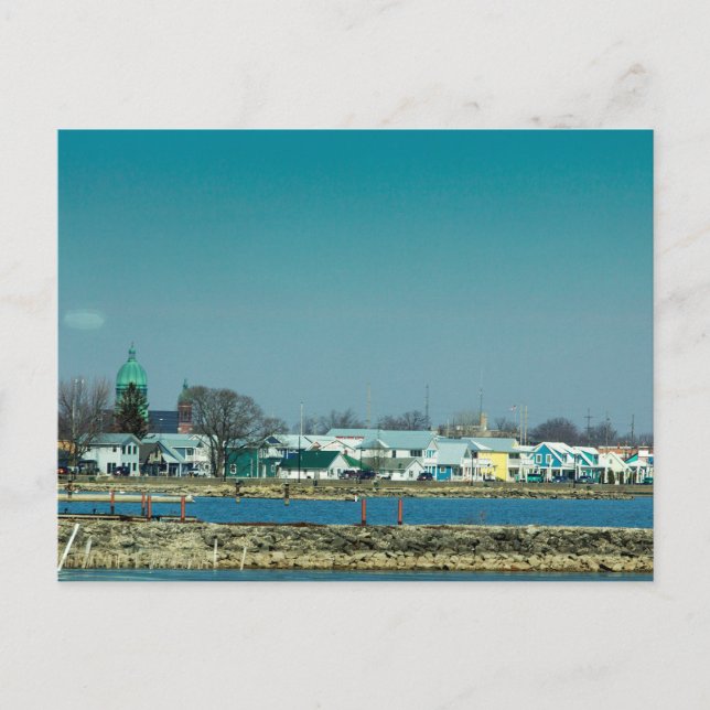 Celina, Ohio vid Grand Lake St. Marys Vykort (Framsida)