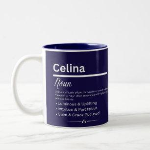 Celina Personlig Kopp med Tjejenamnets Betydelse