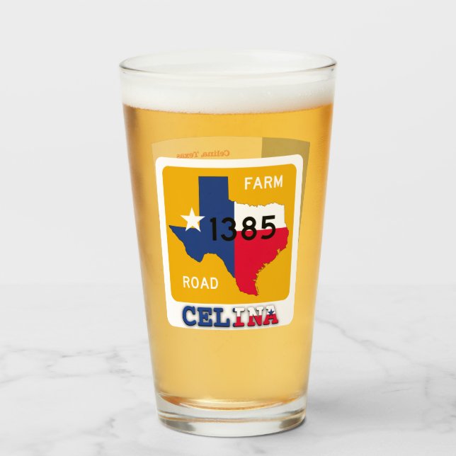 Celina, Texas & FM 1385 Rd, Pint Glass Glaskopp (Framsida fylld)
