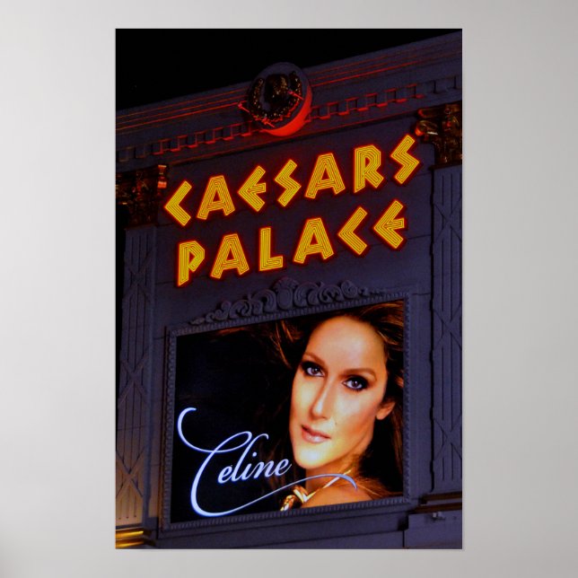 Celine Dion Caesars Palace Las Vegas America Poster (Framsidan)