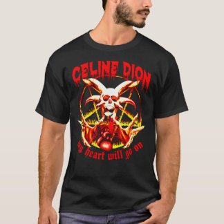 Celine Dion My Heart fortsätter, Punk Sten Metall  T Shirt