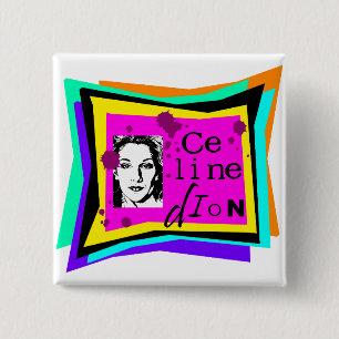 Celine Dion - popkonst Knapp