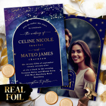 Celine • Nattlig himlavalv Engagemangsfoto Guld