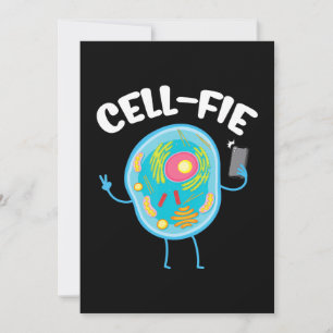 Cell-Fie Cell Fie Science Biology Teacher Student. Julkort