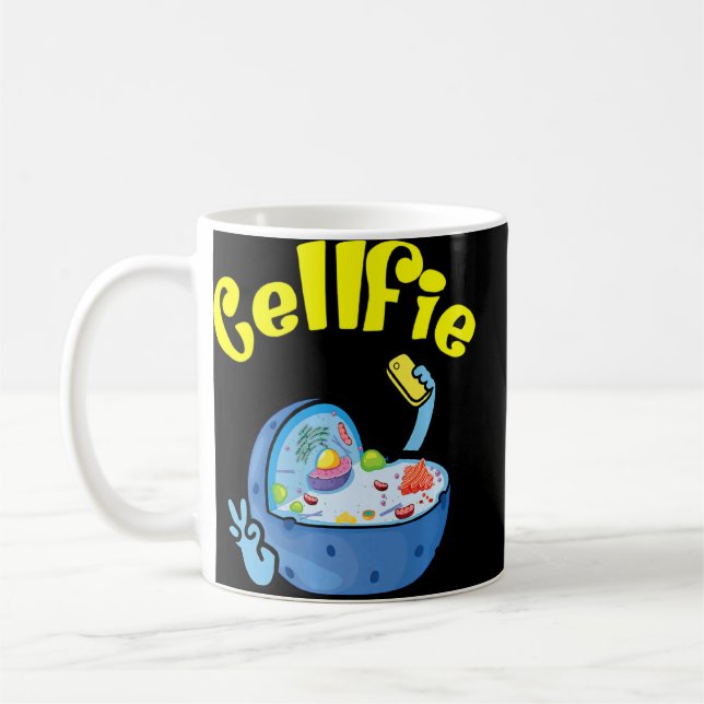 Cell Fie Cellular Biology Funny Science Biology Kaffemugg (Vänster)