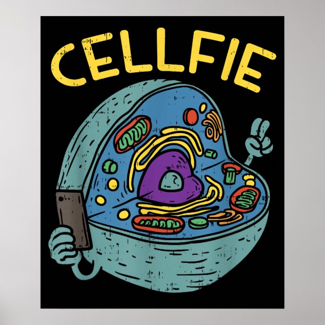 Cell Fie Funny Science Biology Teacher Poster (Framsidan)