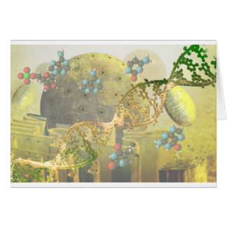 Cell med DNA Hälsningskort