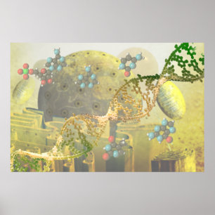 Cell med DNA Poster