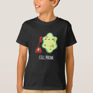 Cell Mobil Funny Biology Science Pun Mörk BG T Shirt