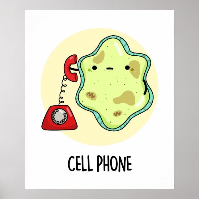 Cell Mobil Funny Biology Science Pun Poster (Framsidan)