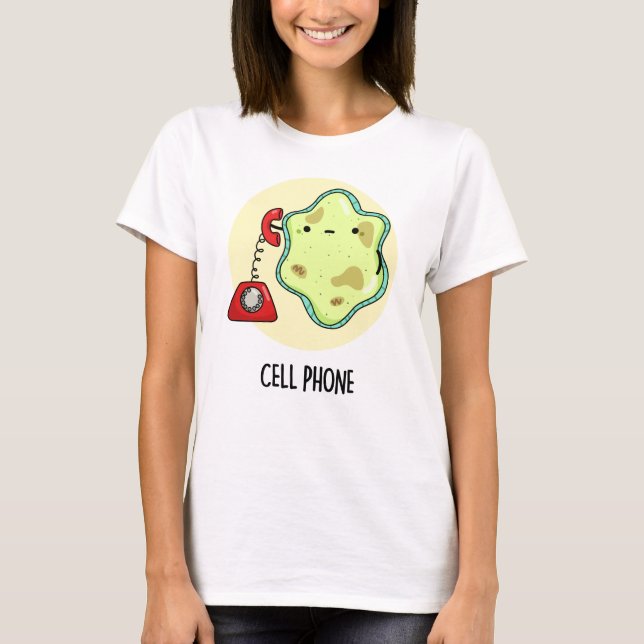 Cell Mobil Funny Biology Science Pun T Shirt (Framsida)