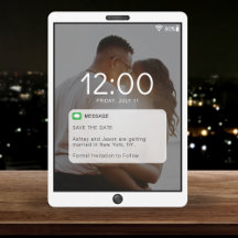 Cell Mobil Lock Skärm Bröllop