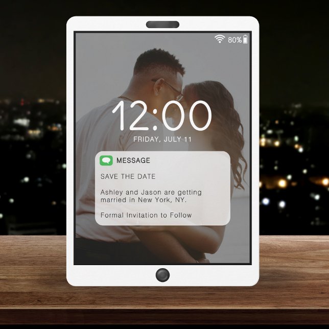 Cell Mobil Lock Skärm Bröllop Spara Datumet (Cell Phone Lock Screen Wedding Save The Date
)