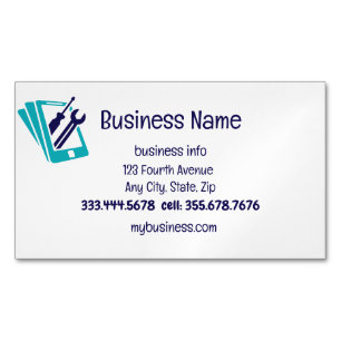 Cell Mobil Reparation Sales & Services Magnetiska Visitkort