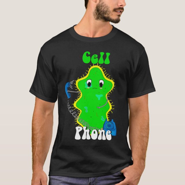 Cell Mobil Telphone Future Science Chemistry Stud T Shirt (Framsida)