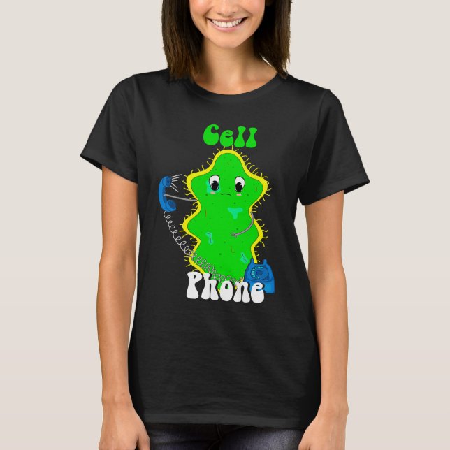 Cell Mobil Telphone Future Science Chemistry Stud T Shirt (Framsida)