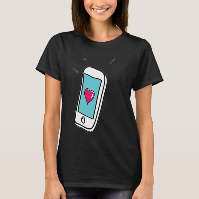 Cell Mobilare Kärlek T Shirt (Framsida)