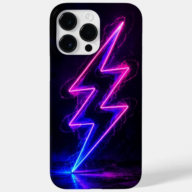 Cell Phone Case Colorful Lightning Bolt (Baksida)