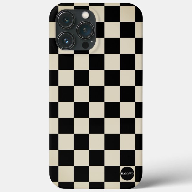 Cell Phone Case - HAMbyWG-Checkers (Baksida)