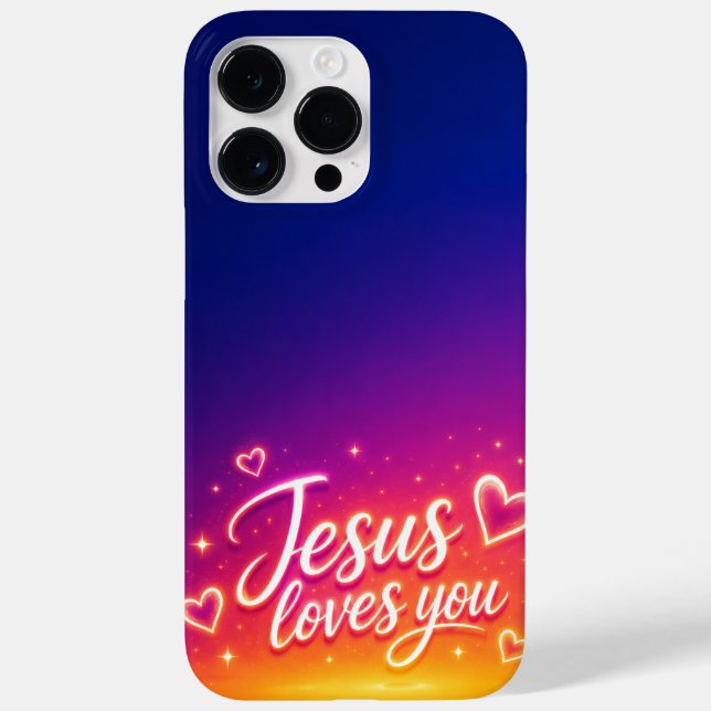 Cell Phone Case Jesus Loves You (Baksida)