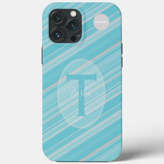 Cell Phone Case med Initial och Namn HAMbyWG (Baksida)