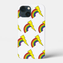 Cell Phone Case med Rainbows and Lightning Bolts