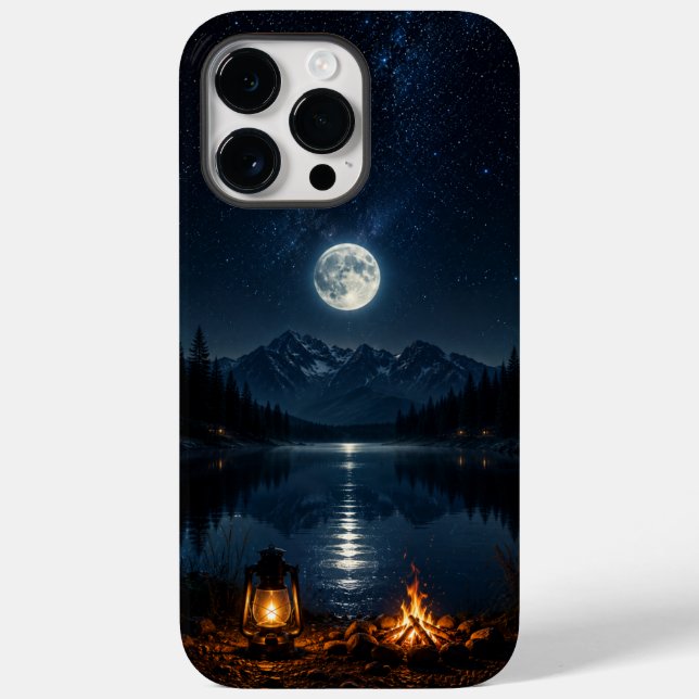 Cell Phone Case Mountain Moonlight (Baksida)