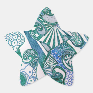 Cell Walls Star Stickers Stjärnformat Klistermärke