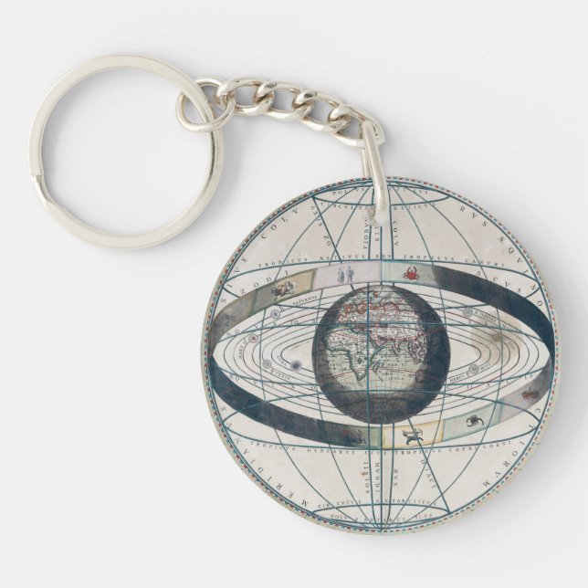 Cellarius Ptolemaic System Vintage Karta (Framsidan)