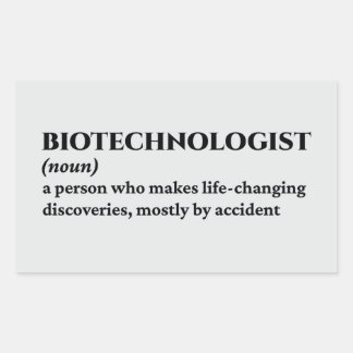 Cellbiolog - funny definition rektangulärt klistermärke