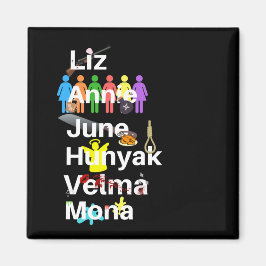 Cellblock Tango Namn Magnet