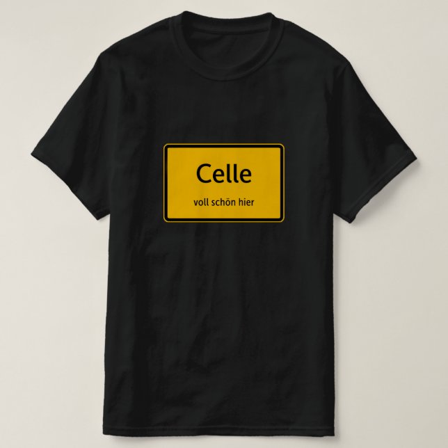 Celle Herren Männer T-Shirt Tshirt Shirt (Design framsida)