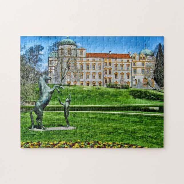 Celle slott Tyskland. Pussel (Horisontell)
