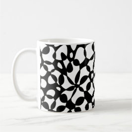 Celler Abstraction Black White Kaffemugg
