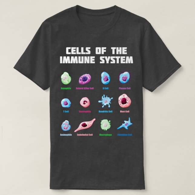 Celler från immunsystemets biologi molekylära biol t shirt (Design framsida)