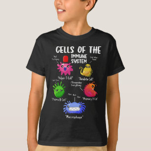 Cellerna i immunsystemet, biologi och vetenskap t shirt