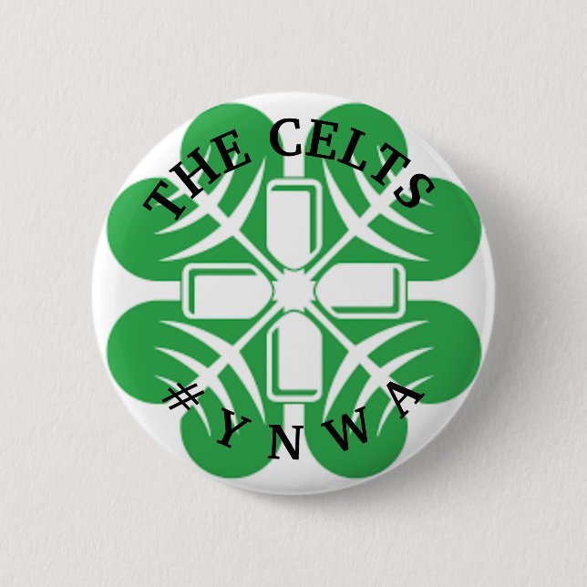 CELLERNAS PIN-BADGE #YNWA SHAMROCK KOR MOTIF KNAPP (Framsida)