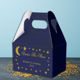 Cellestial Night Himmel bröllopsfavoritboxar Presentaskar