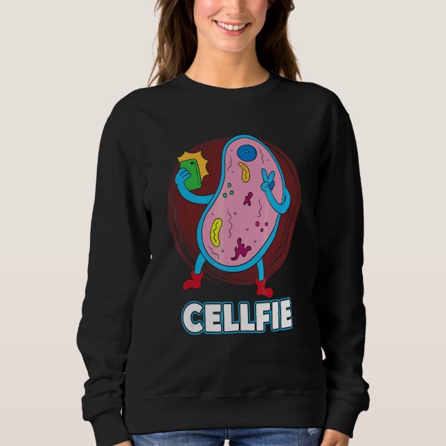Cellfie Cell Selfie Bakterier Biolog T Shirt (Framsida)